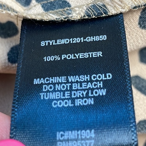 Sanctuary Wrap It Up Dress Leopard Print Mini Summer Party Sz L - Picture 11 of 12